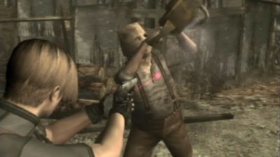 Resident Evil – snímka obrazovky s Chainsaw Manom
