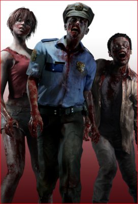 Resident Evil - image of zombies