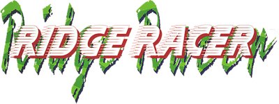 ridge racer logo in red and green