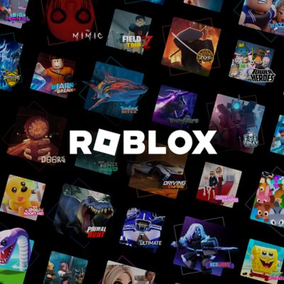 Roblox - Ilustração que mostra imagens miniatura de diversas experiências dentro do jogo