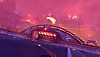 Posnetek zaslona Rocket League prikazuje igrišče znotraj igre