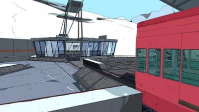 Rollerdrome - Istantanea della schermata che mostra un'arena