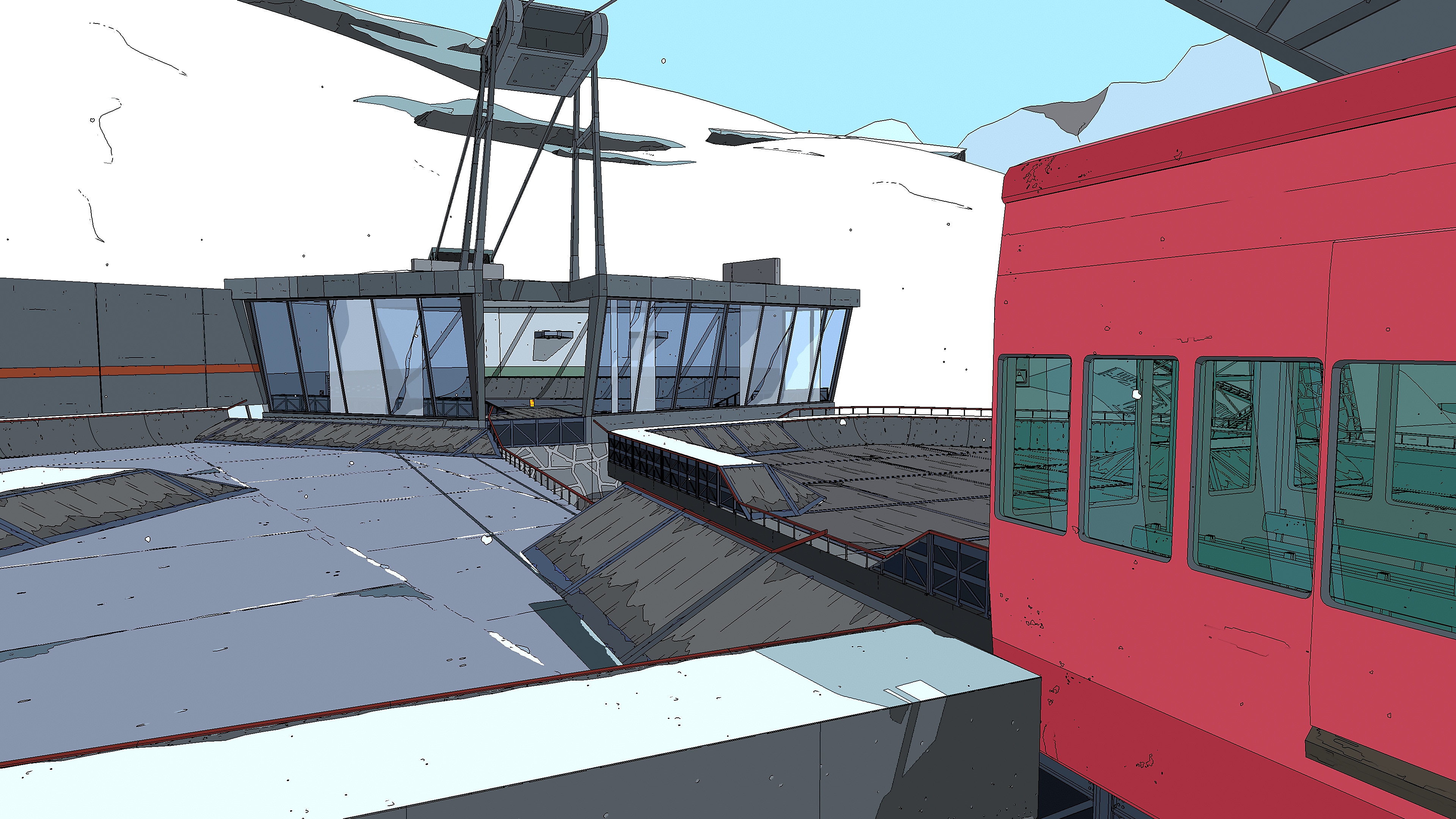 لقطة شاشة للعبة Rollerdrome تعرض ساحة قتال