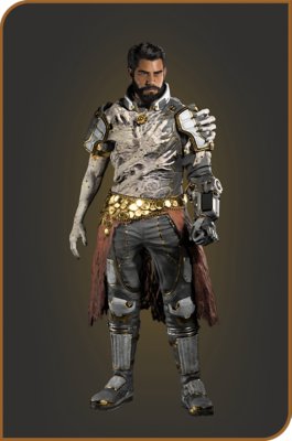 Grafik aus SAROS, die den Skin „Hand des Ufers“ für Arjun zeigt