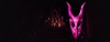 Saturnalia - captura de tela mostrando uma máscara rosa com chifres