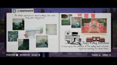 Season: A Letter to the Future screenshot showing the main character's journal