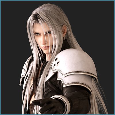 صورة فنية أساسية من لعبة Final Fantasy VII Rebirth تعرض شخصية Sephiroth.