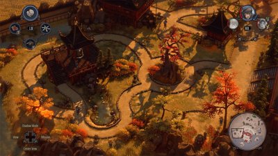 لقطة شاشة لطريقة لعب Shadow Tactics: Blades of the Shogun.