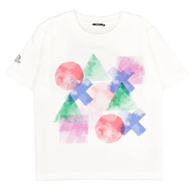 シェイプス プリントTシャツ (こども) / PlayStation ホワイト Gallery Image 1