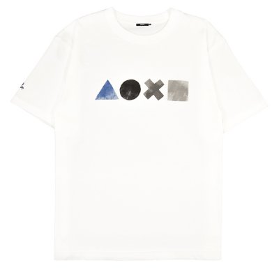 シェイプス プリントTシャツ (おとな) / PlayStation ホワイト Gallery Image 4