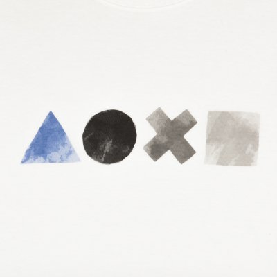 シェイプス プリントTシャツ (おとな) / PlayStation ホワイト Gallery Image 6