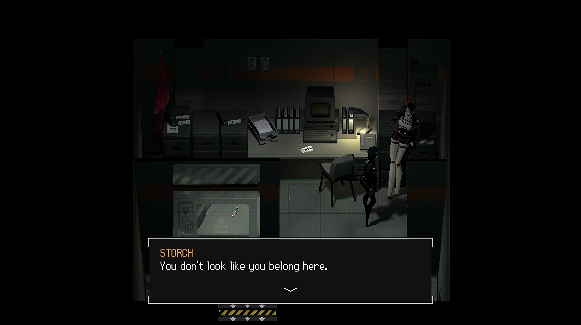 Captura de pantalla del juego de Signalis