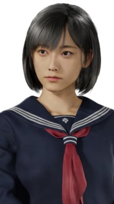 Silent Hill f - afbeelding van het personage Shimizu Hinako in een traditioneel Japans schooluniform uit de jaren 60