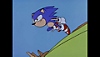Captura de pantalla de Sonic Origins mostrando una imagen estática animada de Sonic