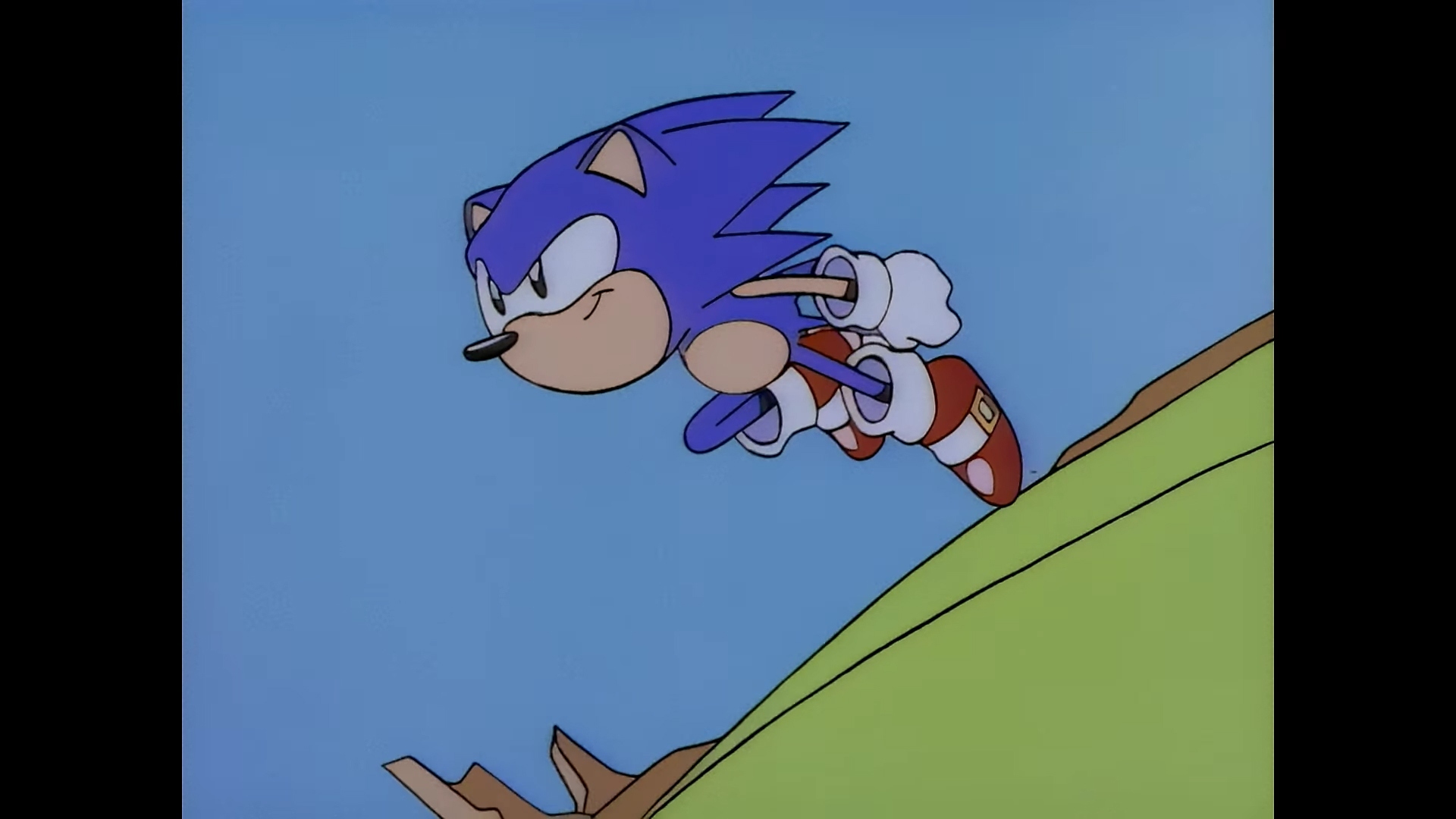 Snimka zaslona iz igre Sonic Origins koja prikazuje animiranu sliku Sonica