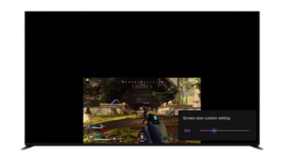 BRAVIA9 activated Screen Size Adjustment