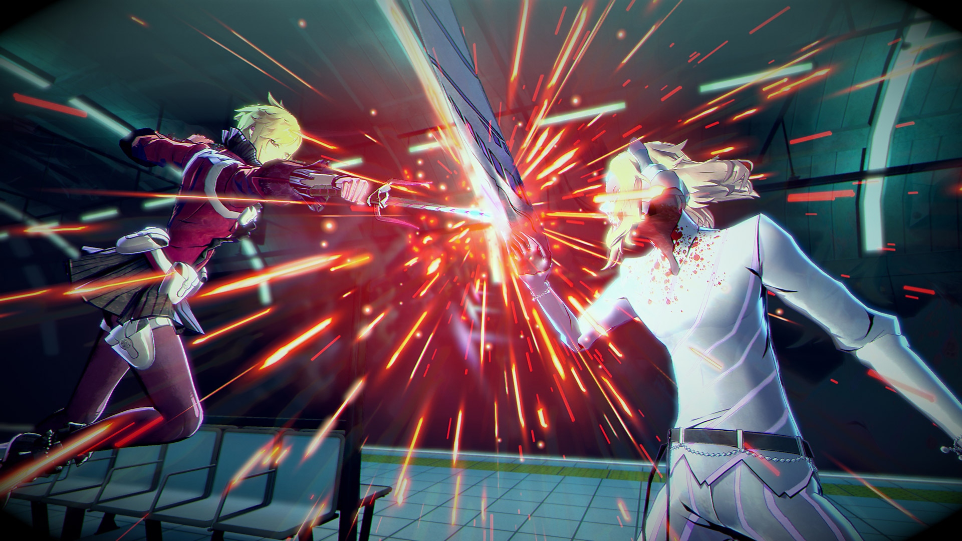 Soul Hackers 2 screenshot showing combat between two characters
