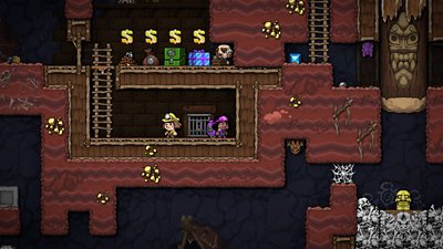 Spelunky 2 – Snímek obrazovky – Hra pro více hráčů