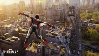 Captura de pantalla de las alarañas de Marvel's Spider-Man 2 