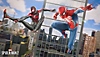 Captura de pantalla de Miles y Peter en Marvel's Spider-Man 2