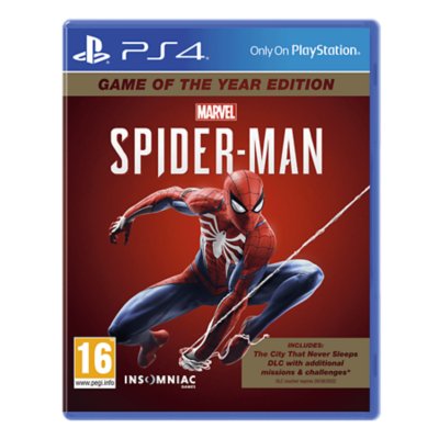 marvel's spider-man game of the year edition blu ray