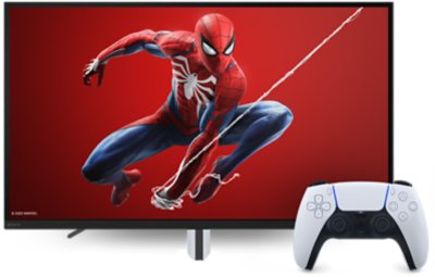 Spider-Man Remastered avec un écran InZone et une manette DualSense