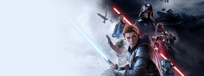 Star Wars Jedi: Fallen Order key art showing Cal Kestis holding a lightsabre