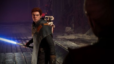 STAR WARS Jedi: Fallen Order screenshot showing Cal Kestis and BD-1