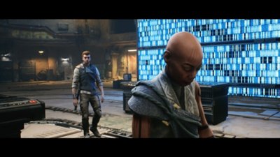 Star Wars Jedi: Survivor - captura de ecrã que mostra Cal a falar com Cere Junda
