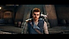 《星際大戰絕地：倖存者》螢幕截圖，顯示凱爾·克提斯與BD-1