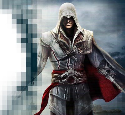 Assassin’s Creed: The Ezio Collection’daki 'Ezio’ karakterinin sanatsal canlandırma görseli.