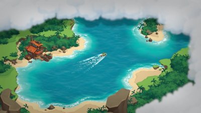 Snimak ekrana igre SteamWorld Heist II na kom je prikazan gejmplej na moru