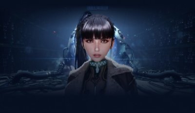 Stellar Blade artwork featuring main character EVE.