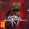 Illustrasjon fra Stray som viser en rød katt