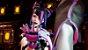 Street Fighter 6 screenshot showing Juri with a stripe of pink in their hair