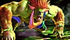 Street Fighter 6 – kuvakaappaus, jossa Blanka valmistautuu hyökkäykseen