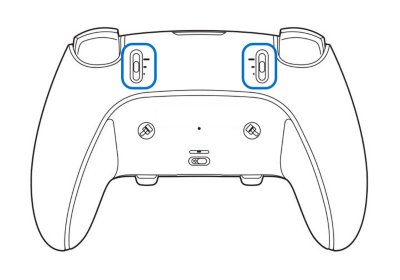 Rear view of controller.