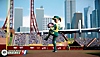 Super Mega Baseball 4-skærmbillede med en kvindelig kaster, der gør klar