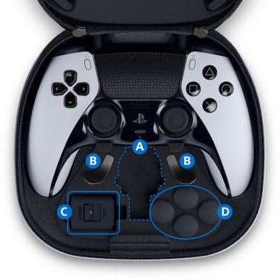 DualSense Edge controller case contents