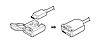 Кабель USB Type-C з комплекту поставки поміщається в корпус роз'єму, а кришка корпусу закривається.