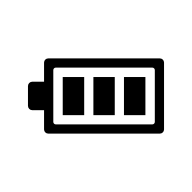 Ikona baterii (pełny poziom naładowania)