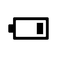 Ikona baterii (niski poziom naładowania)
