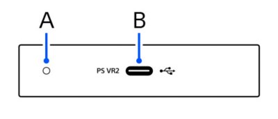 Parte frontal del adaptador para PC de PlayStation®VR2