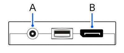 Parte trasera del adaptador para PC de PlayStation®VR2