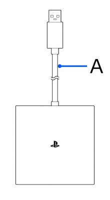 Top of PlayStation®VR2 PC adapter