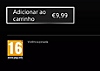 Página de detalhes do jogo da PlayStation Store na PS4 com o botão Adicionar ao carrinho selecionado.