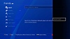 Uživatelské rozhraní konzole PS4 s místem, kde najít zablokované hráče.
