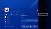 Benutzeroberfläche der PS4 mit Informationen zum Melden eines Profils.