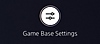 Knappen Game Base-indstillinger på PS5.