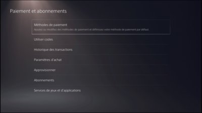 Comment gérer les options de paiement du PlayStation Store